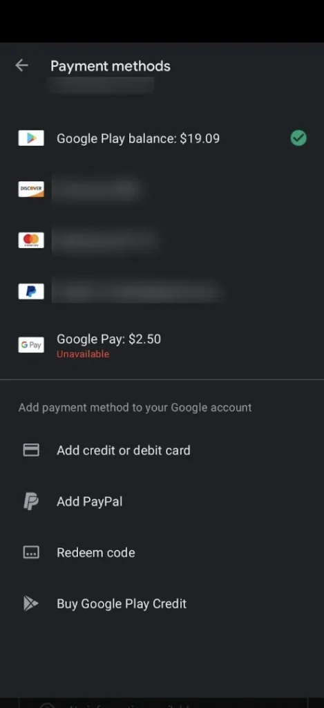 Select Your Payment Method
